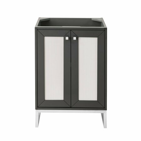 James Martin Vanities Chianti 24in Single Vanity Cabinet, Mineral Gray, Brushed Nickel E303-V24-MG-BNK